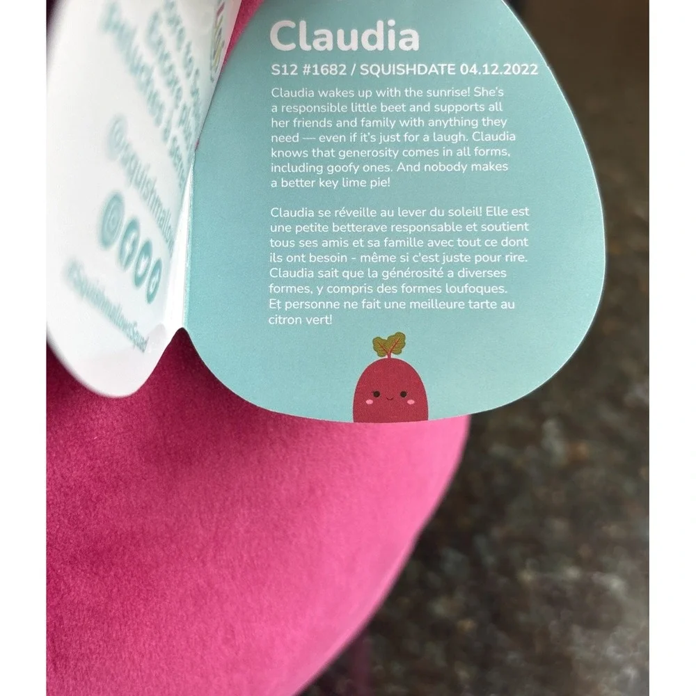 Squishmallows Claudia The Beet 12 Inch Plush Toy